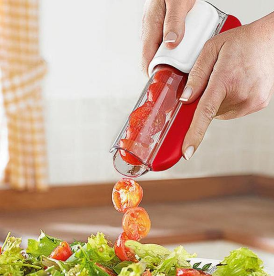 Multifunction Kicthen Tools Zip Slicer Tomato Grape Slicers Fruit Tools Fruit Cake Decoration