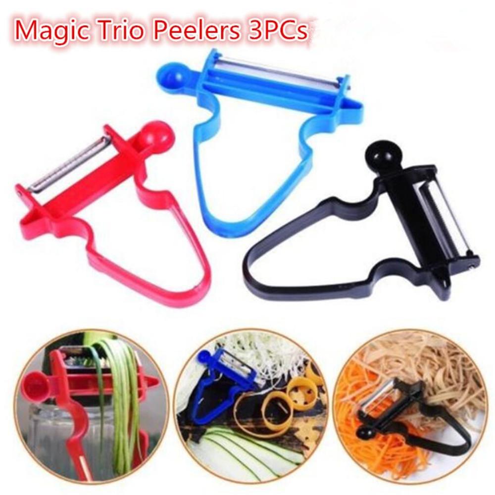 Magic Trio Peeler Slicer Shredder Blade Kitchen Tools Set