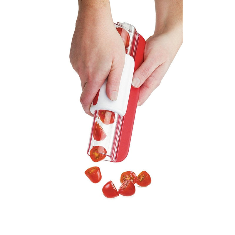 Multifunction Kicthen Tools Zip Slicer Tomato Grape Slicers Fruit Tools Fruit Cake Decoration